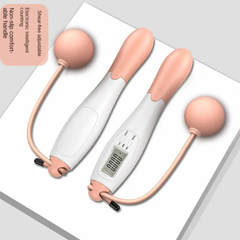 Adjustable Digital Counting Jump Rope with Steel Cable for Fitness Workout Speed Skipping Rope for Adults Kids Home Gym Training